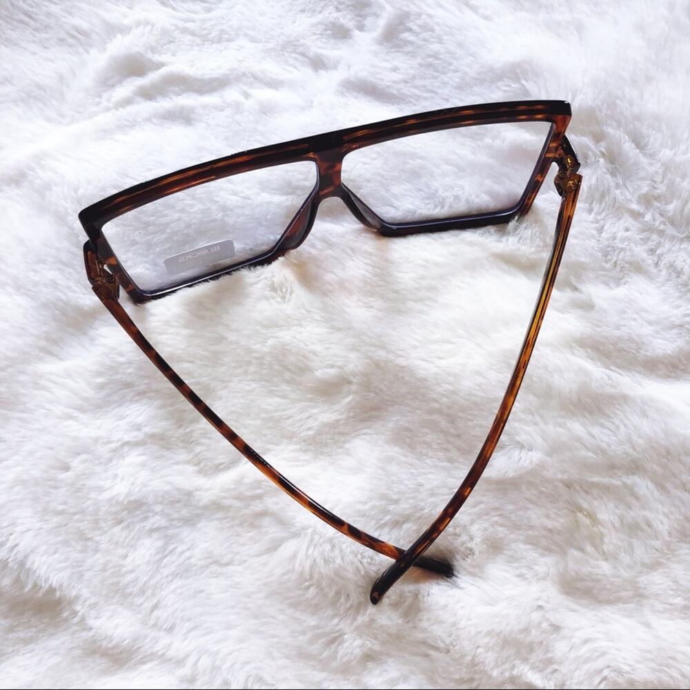 Lana Brown Rectangle Computer Light Glasses - Picture 10 of 12